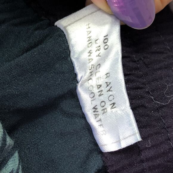 We Be Bop Artsy Batik Grunge Skirt Vintage 90s/2000s Y2K Size 10 Elastic Boho - Picture 3 of 7